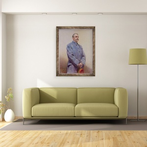 Tablou inramat - Jean Patricot - Portretul maresalului Ferdinand Foch 1851-1929 1920, 70 x 90 cm - Img 2