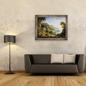 Tablou inramat - Joachim Faber - in Golful Salerno, 70 x 90 cm - Img 2