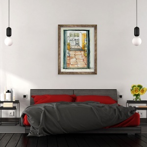 Tablou inramat - Joan Thewsey - Bucataria Cynthiei, 2009, 60 x 80 cm - Img 3