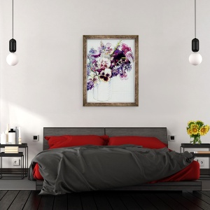 Tablou inramat - Joan Thewsey - Flori de primavara cu Fritillaria 2005, 70 x 90 cm - Img 3