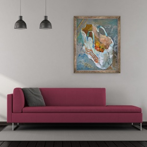 Tablou inramat - Joan Thewsey - Geanta Transportatorului, 1981, 50 x 60 cm - Img 2