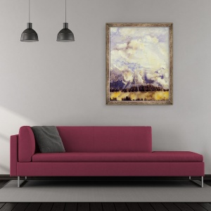 Tablou inramat - Joan Thewsey - Martie Cky, 1989, 50 x 60 cm - Img 2