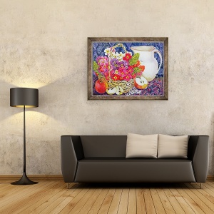 Tablou inramat - Joan Thewsey - Primulas si Mere, 70 x 90 cm - Img 2