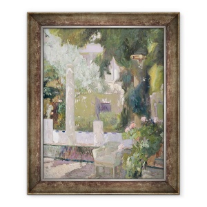 Tablou inramat - Joaquin Sorolla y Bastida - Gradinile Casei Familiei Sorolla, 70 x 85 cm