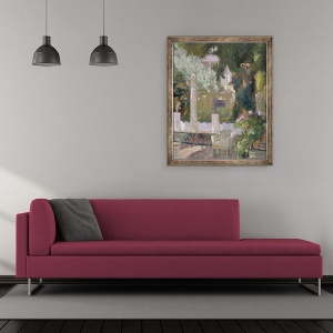 Tablou inramat - Joaquin Sorolla y Bastida - Gradinile Casei Familiei Sorolla, 70 x 85 cm - Img 2