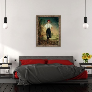 Tablou inramat - Johann Baptist Reiter - Lucrator, 60 x 80 cm - Img 3