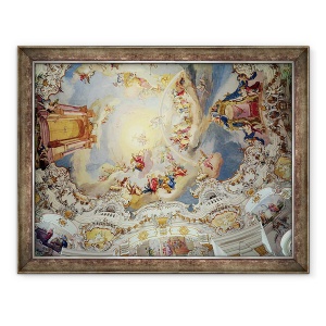 Tablou inramat - Johann Baptist Zimmermann - Judecata de Apoi, 60 x 80 cm