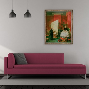 Tablou inramat - John Ballantyne - Frith in studioul sau, 70 x 85 cm - Img 2