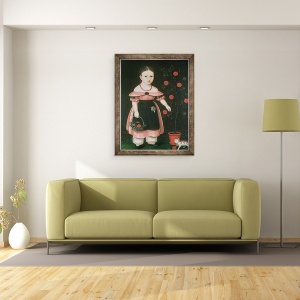 Tablou inramat - John Bradley - Fetita in Lavanda, 70 x 90 cm - Img 2