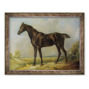Tablou inramat - John Constable - Calul de Calareala Negru al Constable, 60 x 80 cm