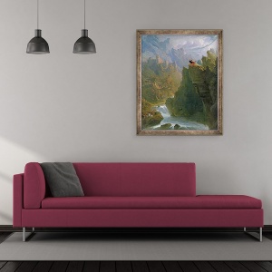 Tablou inramat - John Martin - Bard, 50 x 60 cm - Img 2