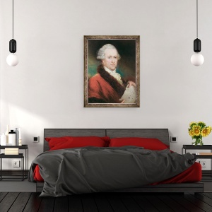 Tablou inramat - John Russell - Portretul lui Sir William Herschel 1738-1822 c.1795, 70 x 90 cm - Img 3