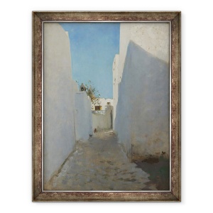Tablou inramat - John Singer Sargent - O scena marocan Street, 70 x 90 cm