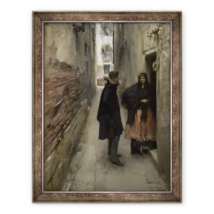 Tablou inramat - John Singer Sargent - O strada in Venetia, 70 x 90 cm