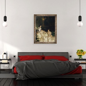 Tablou inramat - John Singer Sargent - Surorile Wyndham, Lady Elcho, dna Adeane si dna Tennant, 70 x 90 cm - Img 3