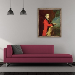 Tablou inramat - John Singleton Copley - Portretul Generalului Thomas Gage, 50 x 60 cm - Img 2