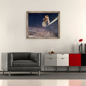 Tablou inramat - Jose Frappa - Livrare Craciun, 50 x 60 cm - Img 2