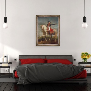 Tablou inramat - Joseph Chabord - Portret Ecvestru Al lui Napoleon I 1769-1821 1810, 60 x 80 cm - Img 3