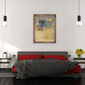 Tablou inramat - Joseph Edward Southall - Magazia Albastra, 60 x 80 cm - Img 3
