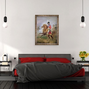 Tablou inramat - Joseph Franque - Joachim Murat 1767-1815 calare, 60 x 80 cm - Img 3