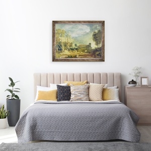 Tablou inramat - Joseph Mallord William Turner - Biserica veche Patterdale, 60 x 80 cm - Img 3