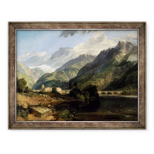 Tablou inramat - Joseph Mallord William Turner - Bonneville, Savoy, 60 x 80 cm