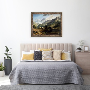 Tablou inramat - Joseph Mallord William Turner - Bonneville, Savoy, 60 x 80 cm - Img 3