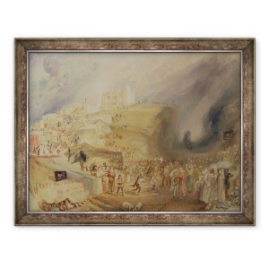 Tablou inramat - Joseph Mallord William Turner - Dealul Sfantului Ecaterina, Guildford, Surrey, 70 x 90 cm