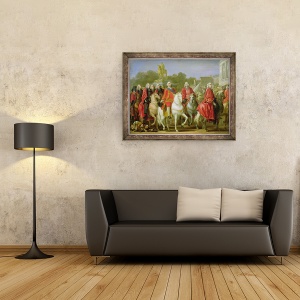 Tablou inramat - Joseph-Marie Vien the Elder - Inaugurarea locului Ludovic al XV-lea, 70 x 90 cm - Img 2