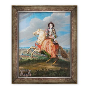 Tablou inramat - Joseph Parrocel - Doamna Contesa de Saint Geran, 70 x 85 cm