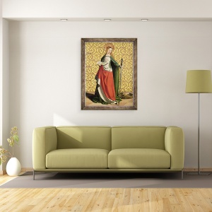 Tablou inramat - Josse Lieferinxe - Sfanta Ecaterina din Alexandria, 70 x 90 cm - Img 2