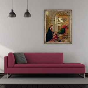 Tablou inramat - Juan de Borgona - Visul Sfantului Iosif, 50 x 60 cm - Img 2