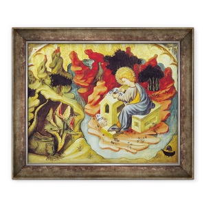 Tablou inramat - Juan Mates - Sfantul Ioan pe Patmos, 70 x 85 cm