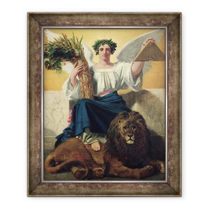 Tablou inramat - Jules Claude Ziegler - Republica, 70 x 85 cm