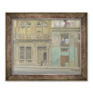 Tablou inramat - Julian Barrow - Frontul Casei Havana, 70 x 85 cm