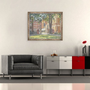 Tablou inramat - Julian Barrow - Mount Street Gardens, Londra, 70 x 85 cm - Img 2