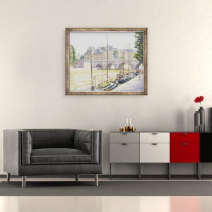 Tablou inramat - Julian Barrow - Pont Neuf, 70 x 85 cm - Img 2