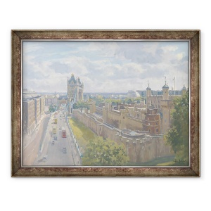 Tablou inramat - Julian Barrow - Tower Bridge si Turnul Londrei, 60 x 80 cm