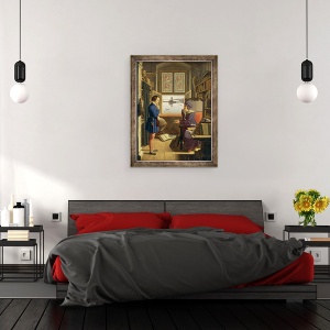 Tablou inramat - Julius Oldach - Mephisto si Studentul, 60 x 80 cm - Img 3