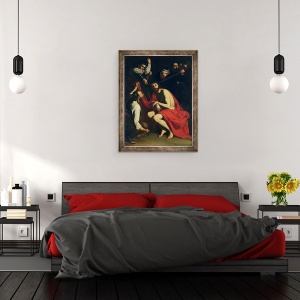 Tablou inramat - Jusepe de Ribera - Mocking de Hristos, 60 x 80 cm - Img 3