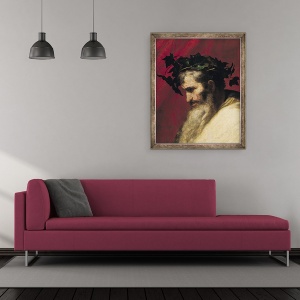 Tablou inramat - Jusepe de Ribera - seful unui batran, 50 x 60 cm - Img 2