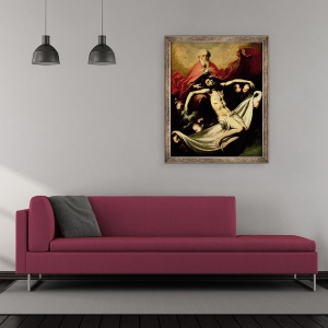 Tablou inramat - Jusepe de Ribera - Trinitatea, 50 x 60 cm - Img 2