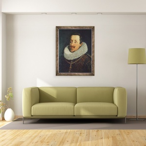 Tablou inramat - Justus Sustermans - Portret De Ferdinand II 1578-1637 De Habsbourg, 70 x 90 cm - Img 2