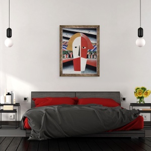 Tablou inramat - Kazimir Severinovich Malevich - seful unui taran, 60 x 80 cm - Img 3