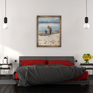 Tablou inramat - Kirstie Adamson - Plaja Vrouwenpolder, 70 x 90 cm - Img 3