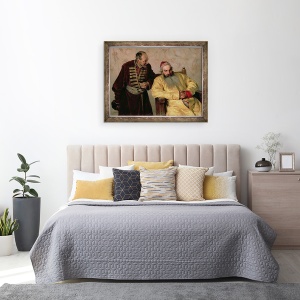 Tablou inramat - Klavdiy Vasilievich Lebedev - Pentru boier cu o denuntare, 60 x 80 cm - Img 3