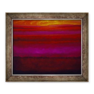 Tablou inramat - Lee Campbell - Aur si Magenta, 2005, 70 x 85 cm