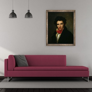 Tablou inramat - Leon Cogniet - Autoportret, 50 x 60 cm - Img 2