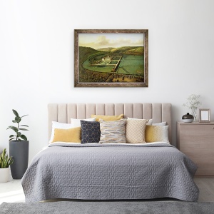 Tablou inramat - Leonard Knyff - Prospect de sud-est a Hampton Court, Herefordshire, 60 x 80 cm - Img 3