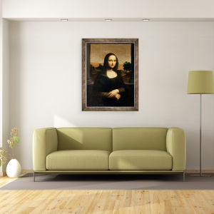 Tablou inramat - Leonardo da Vinci - Isleworth Mona Lisa, 70 x 90 cm - Img 3